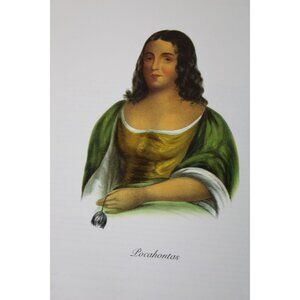 Native American Indian Print Pocahontas Powhatan 91297